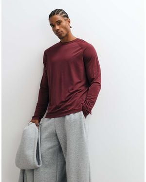 ARKET Gym Crew Neck Sweatshirt - Red
