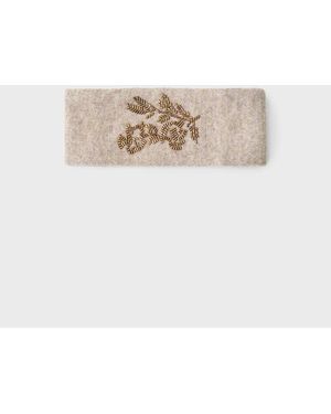 Stradivarius Geborduurde Gebreide Haarband - Wit