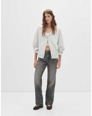 Pull&Bear – gerade geschnittene jeans - Weiß