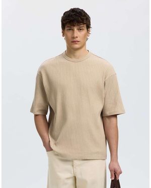 SELECTED T-Shirt - Natural