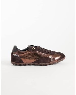 Bronx Zapatillas De Deporte Con Cordones En Bronce-Marrón