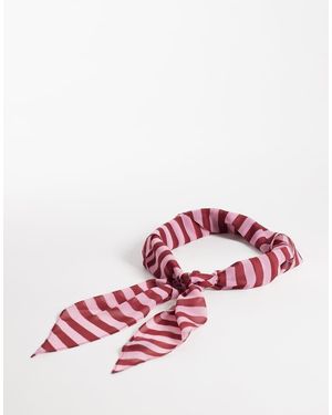 Glamorous Gestreepte Hoofddoek - Roze