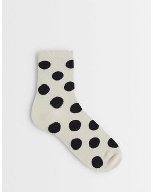 Vero Moda Polka Dot Socks - White