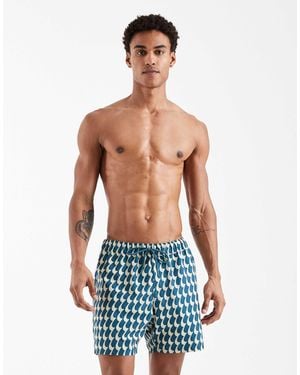 ASOS Mid-length Swim Shorts - Blue
