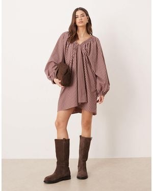 ASOS – babydoll-minikleid - Pink