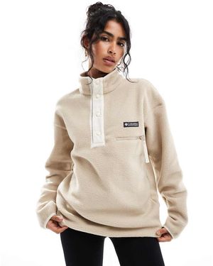 Columbia Polar Con Media Tapeta De Botones De Presión Helvetia De - Neutro