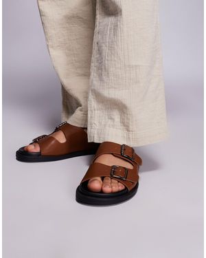 ASOS Sandales à double bride - fauve - Neutre