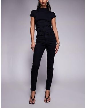 GOOD AMERICAN Vaqueros Negros De Corte Pitillo Always Fits Good Legs De - Azul
