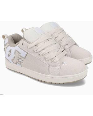 DC Shoes Court Graffik Leather Trainers - White