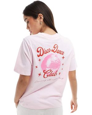 Pimkie Disco Ball Back Print T-Shirt - Pink