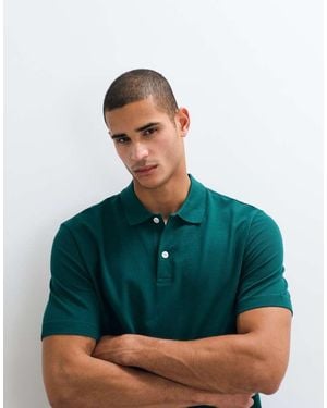 ARKET Pure Cotton Short Sleeve Polo - Green
