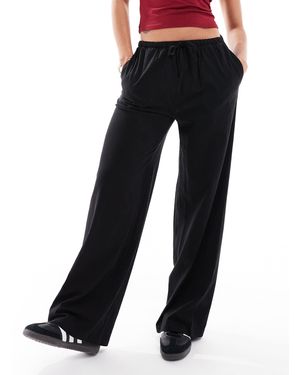 Threadbare Jean droit avec liens à la taille - Noir