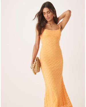 Bardot Adoni Mesh Midi Dress - Natural