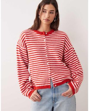 ASOS Lightweight Relaxed Cardigan - Red