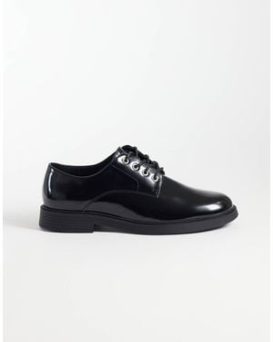 ASOS Lace Up Derby Shoes - Black