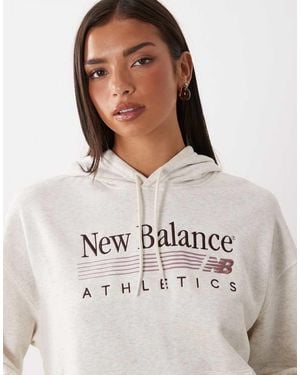 New Balance Trackside French Terry Hoodie - White