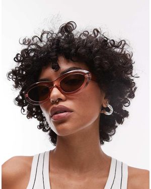 TOPSHOP Gafas De Sol Rosas Ovaladas Paros De - Negro