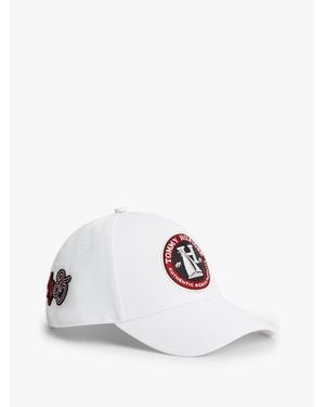 Tommy Hilfiger Logo Patch Six-Panel Baseball Cap - White