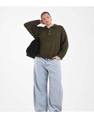 Vero Moda Zachte Gebreide Coltrui - Groen