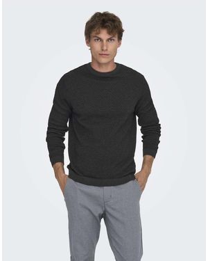 Only & Sons Gebreide Trui - Grijs