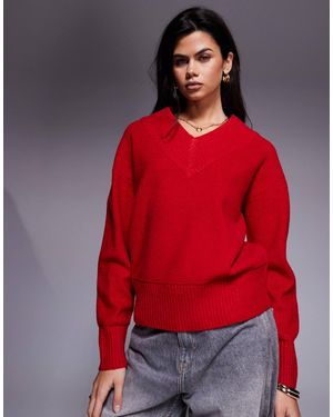 River Island – strickpullover - Rot