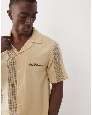 Only & Sons Embroidered Detail Shirt - Natural