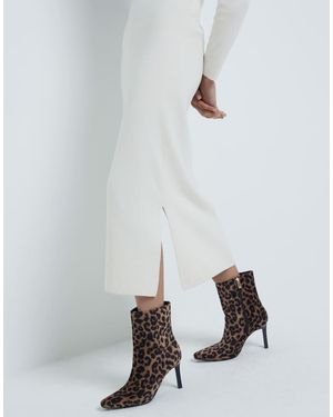 River Island Heeled Ankle Boot - White