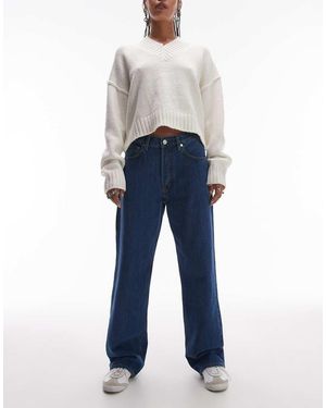 ARKET Vaqueros Azules De Corte Boyfriend Holgado Y Talle Bajo Con Lavado Oscuro Shore De