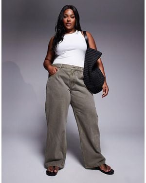 ASOS Asos Design Curve baggy Jeans - Grey