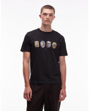 Paul Smith Paul Smith Bagde Logo Regular Fit T-Shirt - Black