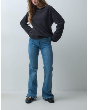 Vero Moda Selina High Rise Flared Jeans - Blue