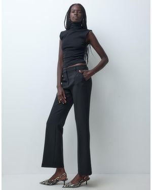 Jdy Tailored Bootcut Trousers Co-Ord - Blue