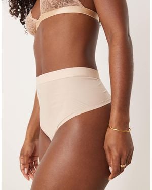 Spanx Shape Invisible Thong - Brown