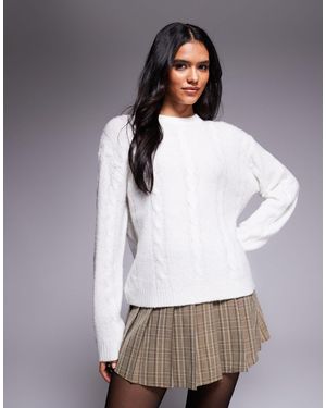 Kaiia – exclusive – oversize-strickpullover - Weiß