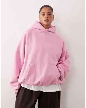 ARRANGE Curve Oversized Premium Heavy Weight Hoodie - Pink