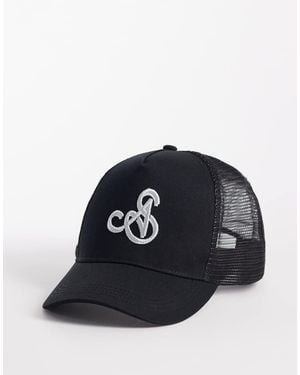 ASOS Trucker Cap With Embroidery - Black