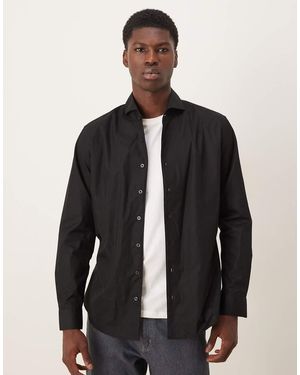 Mango Camicia Premium Nera - Nero