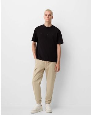 Bershka Cargo Trouser - Black