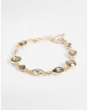 Reclaimed Vintage Unisex Gem Stone Bracelet - White