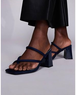 SIMMI Simmi London Ellie Heeled Mule Sandals - Black