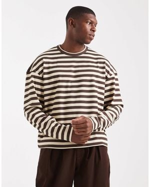 Redefined Rebel – kastiges, gestreiftes sweatshirt - Mehrfarbig