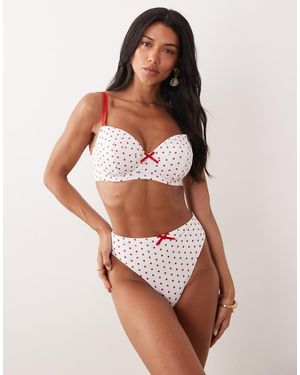 Peek & Beau High Waist Bikini Bottom - White