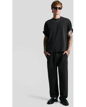 Bershka – locker geschnittene jeans - Schwarz