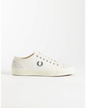 Fred Perry Hughes Canvas And Suede Trainers - White