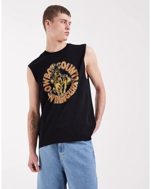 Wrangler Graphic Muscle Tank - Black
