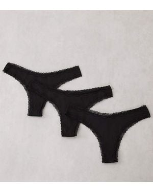 ASOS Asos Design Curve Set Van 3 Strings Met Kanten Rand - Zwart
