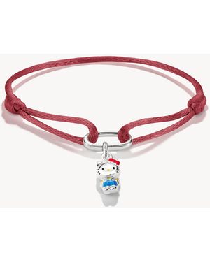 Thomas Sabo Hello kitty textilarmband rot mit charm – connect - Pink