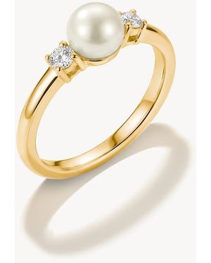 Thomas Sabo Ring Pearl With Zirconia - White