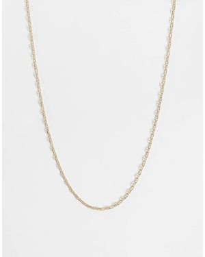 ASOS Collana Sottile A Maglia Marina Dorata - Bianco