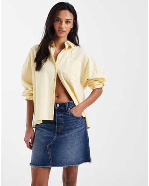 Levi's Deconstructed Denim Mini Skirt - Blue